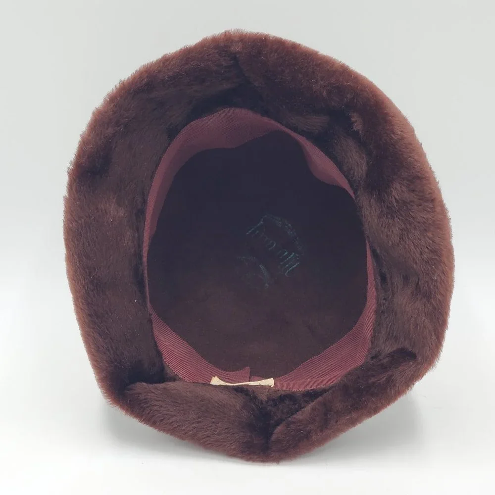 Amy New York Faux Fur & Wool Cloche
